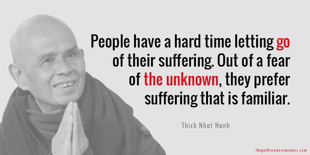 thich nhat hanh quote suffering